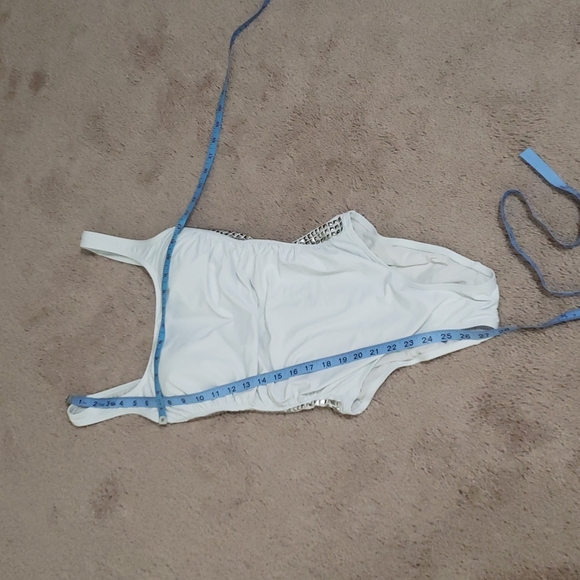 Michael Kors 8 white Stud-Side Shirred Maillot - Picture 13 of 13